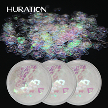 HURATION Nail Glitter Flakes Colorful Design Chameleon Irregular Art Nail UV Gel Polish Glitter Sequins Foils Starry Holo Effect 2024 - buy cheap