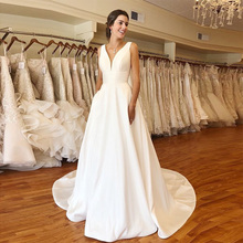 "Vestido de noiva linha a, 2024 - compre barato