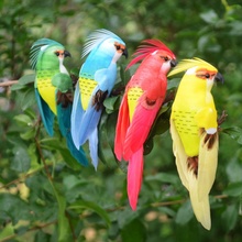 12PCS Fake Craft Birds Artificial Foam Feathers Mini Parrot Decoration Simulation Table Garden Party Decorations Kids Wedding 2024 - buy cheap