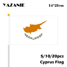 Yazanie-bandeira digital, 14*21cm, 5/peças, alça de plástico, com adereço, tamanho pequeno, faixa voadora, bandeira do país personalizada 2024 - compre barato