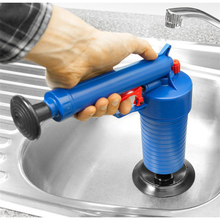 High Pressure Air Drain Blaster Toilets Tool Cleaner Sewer Filter Dredge Plunger Hair Remove Kitchen Cleaner Desatascador Kit 2024 - buy cheap