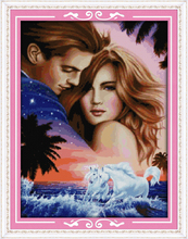 Fantasy Couple cross stitch kit people 18ct 14ct 11ct count print canvas stitches embroidery DIY handmade needlework 2024 - buy cheap