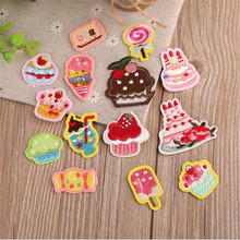 10Pcs Pequenos Doces Bonito Applique Vestuário Remendo Bordado Tecido Adesivo Ferro No Remendo Ofício de Costura Reparação Bordado BD0417 2024 - compre barato