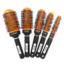 Salon Hairstyling Comb For Hair Curls Ionic Hair Brush Do Not Damage Hair Mythus Orange Hairdressing Round Ceramic Brush 5 Sizes 2024 - buy cheap