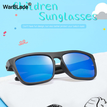 Модные поляризованные детские солнцезащитные очки WarBlade, детские солнцезащитные очки для мальчиков и девочек, гибкие защитные очки TAC TR90 2024 - купить недорого