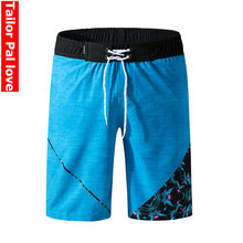 Zipper Pocket Swimwear Beach Shorts Quick Dry Elastic Boardshorts Men Summer Print Swimsuit Surf Board Shorts Swim Trunks 2018 2024 - buy cheap