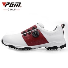 PGM обувь для гольфа мужская Водонепроницаемая дышащая противоскользящая обувь новые шнурки спортивная обувь с шипами A955 2022 - купить недорого