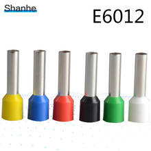 E6012 Tube insulating terminals 6MM2 Cable Wire Connector Insulating Crimp Terminal Insulated Connector 2024 - buy cheap
