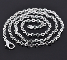 8Seasons Handamde Silver Color Lobster Clasp Cable Link Chain DIY Making Necklaces Fashion Jewelry Findings Gifts 18" Long,12PCs 2024 - buy cheap