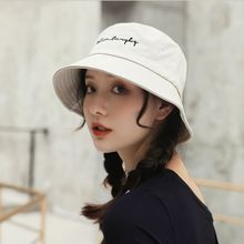22 Colors Women Girls Funny Embroidery Letter Wide Brim Bucket Hat Summer Casual Harajuku Hip Hop Student Sports Fisherman Cap 2024 - buy cheap