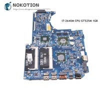 NOKOTION CN-01XFF3 01XFF3 материнская плата для Dell XPS 15Z L511Z материнская плата для ноутбука dss8bmbae1 I7-2640M CPU GT525M 1GB 2024 - купить недорого