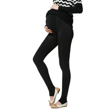 Plus Velvet Thickening Winter Maternity Leggings Pants Clothes For Pregnant Women Warm High Waist Suspender Pregnancy Trousers 2024 - buy cheap