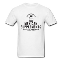Camiseta mexicana de suplementos, roupa masculina, verão engraçada, camiseta de algodão, gola carecedora, branca, camisetas de presente para amigos 2024 - compre barato