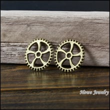 Wholesale 80 pcs Vintage Charms Steampunk Gear Pendant Antique bronze Fit Bracelets Necklace DIY Metal Jewelry Making 2024 - buy cheap