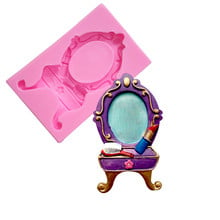 DF699  Retro Dressing Table  Silicone Fondant  Mold Sugar Mold Chocolate Mold Cake Decoration DIY  Tool 2024 - buy cheap