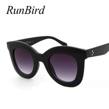 RunBird-gafas de sol Retro con forma de ojo de gato para mujer, anteojos de sol femeninos de diseño de marca de lujo de los años 90, de estilo ovalado, 2019, 5412 2024 - compra barato