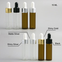 24 X Travel Empty Glass Dropper Bottles Vials 10ml 15ml With Aluminum Cap Essential Oil Perfume e liquid Makeup Bottle 2024 - buy cheap