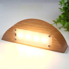 Modern Table Lamp Wooden Base Desk Night Light Mini Retro Bedside Lamp for Home Bedroom Decor 2024 - buy cheap