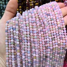 LE SKY-Cuentas pequeñas de piedra Natural para fabricación de joyas, cuentas sueltas de sección de 4mm para collar, pulsera artesanal 2024 - compra barato