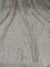 Boa aparência design colorido colado glitter moda balck H-1912 glitter tecido de renda africano para a decoração do casamento 2024 - compre barato