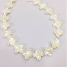 15mm 1strand-25pcs Four Leaf Clover 100% Seashell Natural Shell Bead Strand Jewelry Loose Beads 2024 - buy cheap