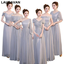 special occasion full length custom made chiffon long formal bridesmaid dress robe long de soiree dresses 2020 for wedding 2024 - buy cheap