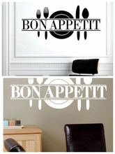 Bon appetit food wall stickers kitchen room decoration 8344. diy vinyl adesivo de paredes home decals art posters papers 3.5 2024 - buy cheap