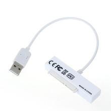 Best Price USB 2.0 To SATA 7+15 Pin 22P Adapter For 2.5 Inch HDD Hard Disk Drive 2024 - buy cheap