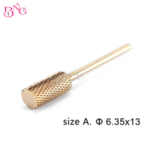 BNG Medium Golden Carbide Nail Drill Bits Manicure Machine Accessory Ceramic Milling Cutters Electric Dill Nail Files 2024 - buy cheap