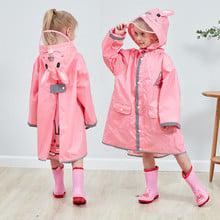 90-145CM waterproof raincoat for children kids baby rain coat poncho boys girls primary school students rain poncho jacket 2024 - buy cheap