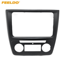 FEELDO 1Pc Car Refitting Frame DVD Panel Dash Kit Fascia Radio Audio Frame for Skoda Yeti (Auto AC) #FD-1887 2024 - buy cheap