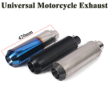 Universal Motorcycle GP Racing Project Exhaust Pipe Escape For Yamaha MT-03 Kawasaki Ninja 400 Honda CB400 Modify 51mm Muffler 2024 - buy cheap