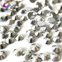 MFKY-diamantes de imitación para decoración de uñas, cristal 3D de cristal de nivel superior, sin fijación térmica, color Mineral plateado, SS3-SS34 2024 - compra barato