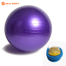 55CM PVC Yoga Ball Smooth Balance Exercise Fitness Sports Balls Gym Workout Core Yoga Balls Pilates with Air Pump 3 Colors 2024 - buy cheap