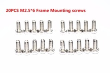 20Pcs M2.5 x6mm Screw Metric Pan Head Hexagon Cap Screws Bolt Hex Socket Nut For F450 F550 X500 Mounting screw 2024 - buy cheap