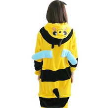 Pijama de abelha kigurumi, pijama adulto unissex com zíper, inverno 2024 - compre barato