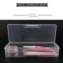 Pink Transparent Plastic Stand Display Boxes Storage Collections Product Packaging Box Nail Art Equipment Storage Tools 2024 - buy cheap