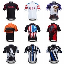 Pro Team Cycling Jersey Men USA Canada Cycling Clothing Short Sleeve Breathable MTB Bike Shirt Ropa Ciclismo Bicycle Sportswear 2022 - buy cheap