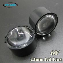 Conjunto de lentes de led 100mm, 60 graus, com suporte preto, lente óptica convexa pmma, refletor, colimador 2024 - compre barato