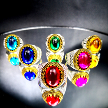 Lote de anillos para hombre y mujer, joyería de cristal de colores a la moda, accesorios al por mayor, grandes paquetes, 100 Uds., RL4172 2023 - compra barato