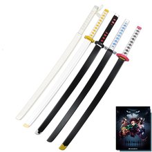 Demon Slayer: Kimetsu no Yaiba Kamado Tanjirou Cosplay Wooden Sword Stage Performance Props for Halloween Cosplay Party 2024 - buy cheap