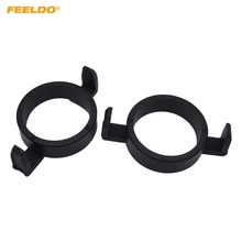 Feeldo suporte adaptador de lâmpada de led h7, 2 peças, suporte de farol para ford mondeo peugeot 508/2008/3008, base de lâmpada citroen #5540 2024 - compre barato