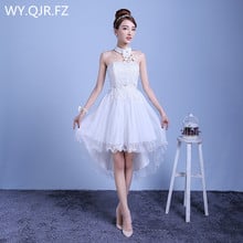 ZX-D48BS-Vestido corto de verano para niñas, traje de novia, para dama de honor, color blanco tostado, 2019 2024 - compra barato