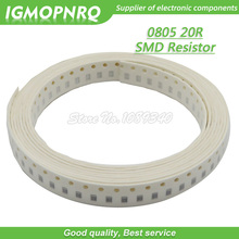 300 шт. 0805 SMD резистор 20 Ом чиповый резистор 1/8 Вт 20R Ом 0805-20R 2024 - купить недорого