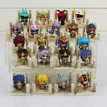 7pcs/lot Anime Seiya Egg Box Q Version The Gold Zodiac PVC Action Figures Model Toys Kids Birthday Gifts 4cm 2024 - buy cheap