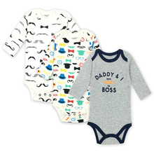 Bodysuits Cotton Toddler Boy Jumpsuit Newborn Clothes Long Sleeve Infant Winter Baby Bodysuit Set Ropa Kids Clothes 2024 - buy cheap