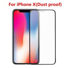 Dust proof Full Cover Tempered Glass For iPhone X iPhone 11 11Pro Screen Protector protective film For iPhone 11 Pro Max glass 2024 - buy cheap