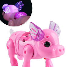 Electric Running Pig Toy LED Glow Music Walking Pig Kids IQ Developmental Education Toys Electronic Pets Random Color 2024 - buy cheap