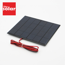 Painel solar de silicone policristalino, 6v dc, 3.5w, conecta o cabo, brinquedo, faça você mesmo, módulo de carregamento de bateria 2024 - compre barato