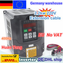 DE free VAT 2.2KW Variable Frequency Drive VFD Inverter 3HP 220V / 380V VSD CNC speed control Spindle Engraving Milling Machine 2024 - buy cheap